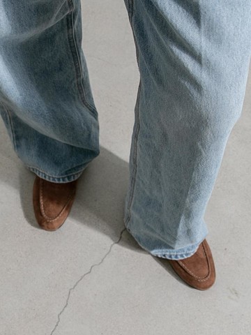 Jane easy loafer _ khaki brown suede
