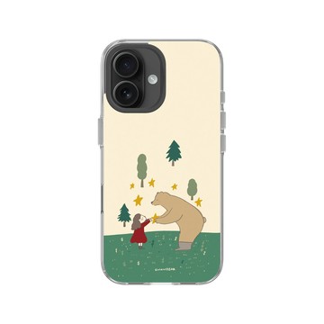 iPhone 16 Clear Case（相機按鈕） 透明 - 咻咻熊 XiuXiubear - 送妳一顆星星