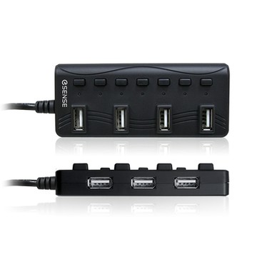 Esense 擴充戰士升級版7-Port  USB2.0 HUB-2A  PA
