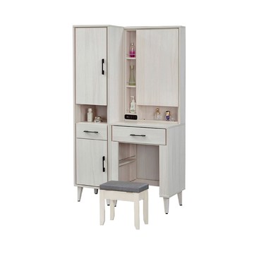 ASSARI-滿天欣3.3尺化妝桌椅組(寬100x深40x高172cm)