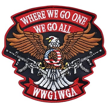 A-ONE 匯旺 美國向右造型刺繡 7.5 x 6 CM 螺縈刺繡線 聚酯纖維 台灣製  愛國老鷹 黑色