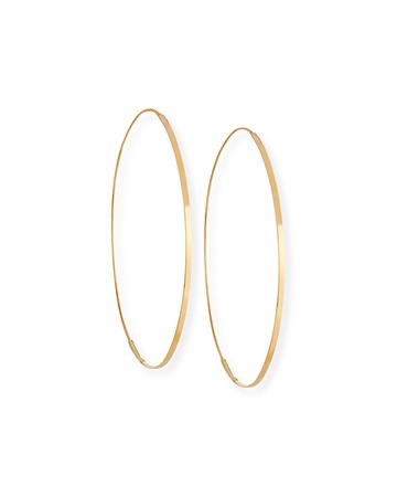 Flat Magic 14K Hoop Earrings