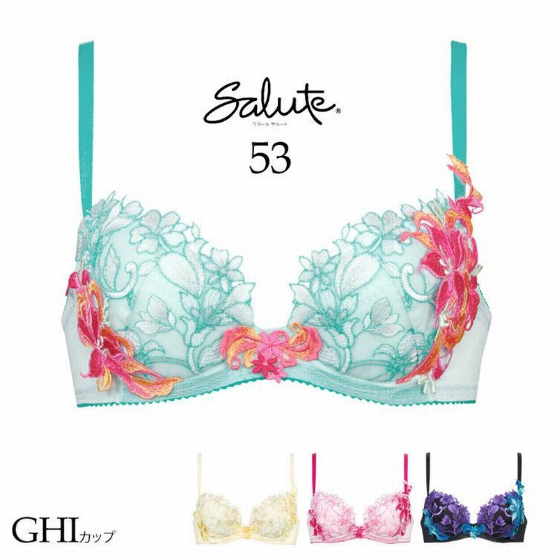 ワコール サルート 53 プッシュアップ ブラジャー GHIカップ セール P