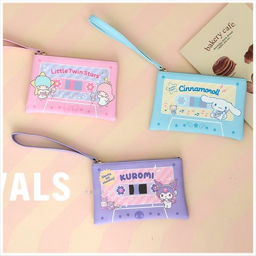 天藍小舖-三麗鷗可愛錄音帶手拿零錢包-共3色-$239【A09091712】