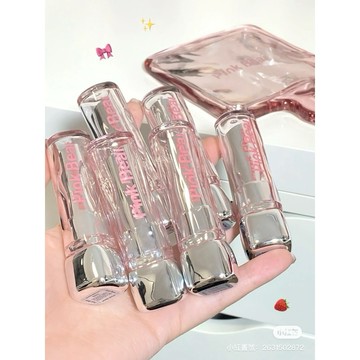 台灣現貨⚡️Pinkbear皮可熊 糖光水精華固體唇蜜口紅🎀嫩到爆汁⚡️會成膜的不沾杯口紅 聯名款 糖光口紅