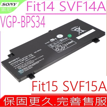 SONY VGP-BPS34 電池索尼 SVF15A18CXB SVF15A18SCB SVF15A1ACXB SVF15A1ACXS SVF15A1BCXS SVF15A1C5E SVF1521V2