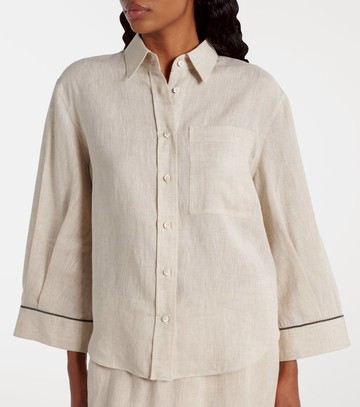 Brunello Cucinelli Monili linen shirt