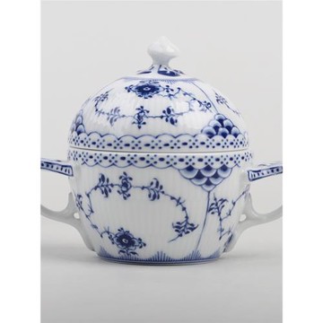 青山餐具唐草咖啡罐陶瓷咖啡杯用品歐式復古湯盅家用蒸蛋碗帶蓋