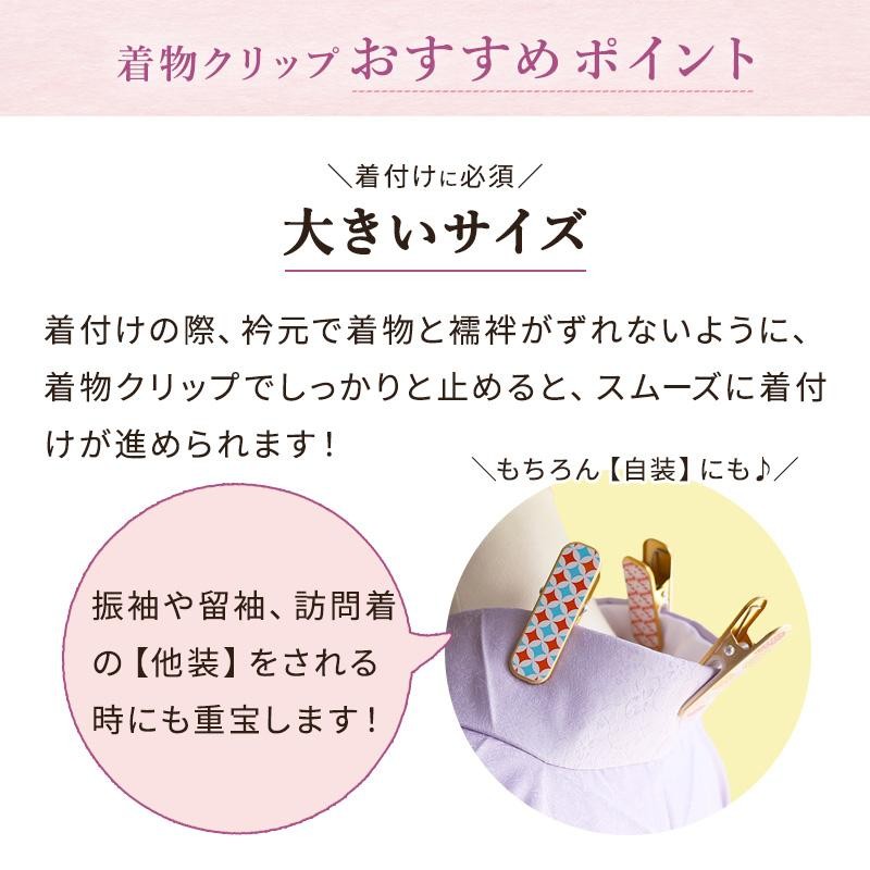 お手洗い 着物 クリアランス クリップ 袖のとめかた 訪問着