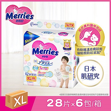 妙而舒 金緻柔點透氣紙尿褲(XL) 28片X6包/箱