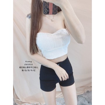 現貨秒出0833🌹質感滿分❤️立體褆花桃心平口上衣