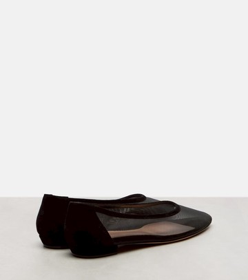 Gianvito Rossi Sheer organza ballet flats