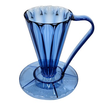 CAFEC DEEP 27 花瓣濾杯  FDD-27CN 透軍藍 1杯  1個