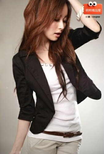 【韓版修身顯瘦】小西裝外套 女裝外套 小西服 七分袖西裝 春秋外套 大碼女裝 寬鬆通勤 廠價直銷 春秋職場必備