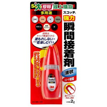 3M多用途強力瞬間接著劑2g【愛買】