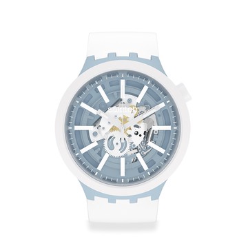 Swatch WHICE 大錶面手錶/男錶/女錶/瑞士製造 SB03N103 (47mm)【官方旗艦店】