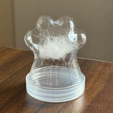 熱銷💥臺灣直出🚀寵物毛髮紀念收納盒 貓咪狗狗貓爪兔子毛髮收集器 寵物儲存罐 創意桌面紀念擺件