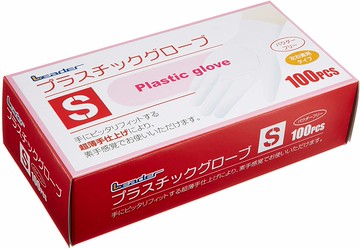 Leader plastic glove S size input 100 sheets
