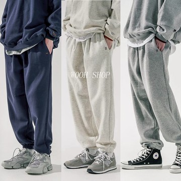 台現免運 WV PROJECT 棉褲 保暖褲 WV褲子 厚款長褲 鬆緊褲 刷毛 長褲 縮口棉褲 韓國長褲 男女同款