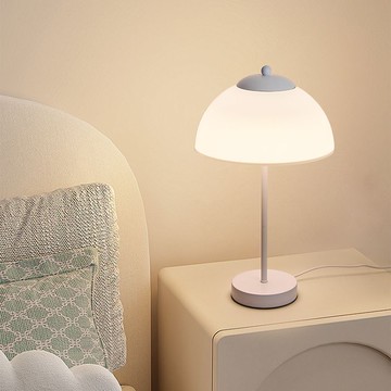 公司貨附發票  檯燈 全發光護眼學習水母吧臺床頭辦公桌現代奶油ins風桌面網紅臺燈 快速出貨