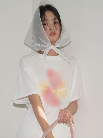 Overfit Flower T-shirt [White]