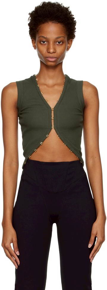 Dion Lee 绿色 Hook & Eye 上装