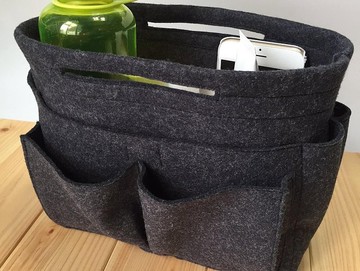不織布包中包 收納包 中號　Felt bag in bag Made in Japan