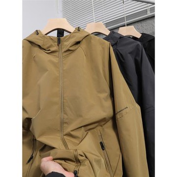 迪系平替！防風防水！內里加絨！男士戶外保暖連帽沖鋒衣外套夾克