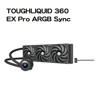 【獨家！最高10%回饋】Thermaltake 曜越 鋼影TOUGHLIQUID 360 EX Pro ARGB Sync一體式水冷散熱器/CL-W400-PL12BL-A