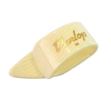 Dunlop Thumb Pick 象牙黃紋 Medium Large 9205R 9206R 拇指彈片【黃石樂器】