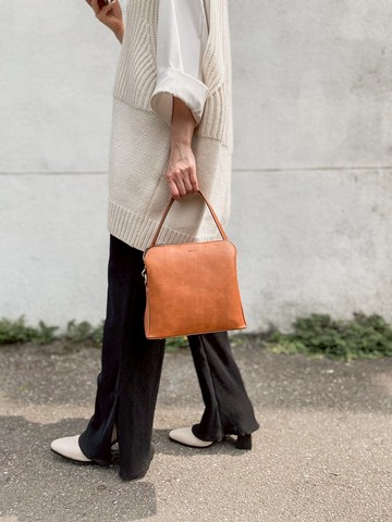 牛革手提肩背包