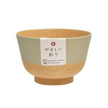 日本製抗菌雙色樹脂湯碗輕量碗