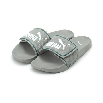 PUMA LEADCAT 2.0 V 魔鬼氈壓紋運動拖鞋 灰綠 387515-16 男鞋