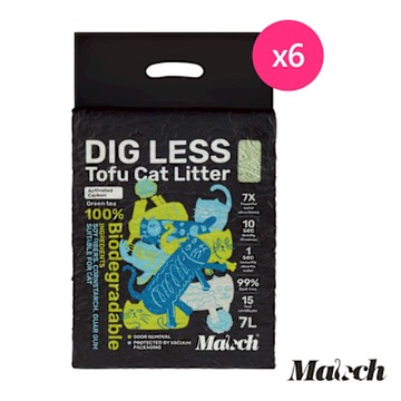 喵趣-碳淨茶酚消臭豆腐貓砂1.5mm 7L/六包(豆腐沙 10秒快速溶解 可沖於馬桶)