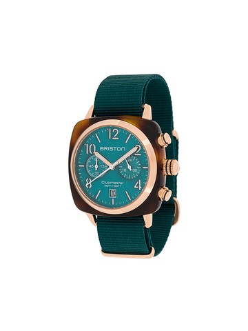 Briston Watches - Clubmaster Classic Chrono 40mm - unisex - Acetate/stainless steel - One Size - Green