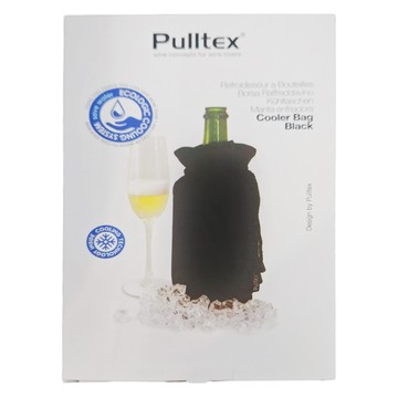 PulltEx 束口保冷袋  黑色  12.5 x 5 x 19cm  1個
