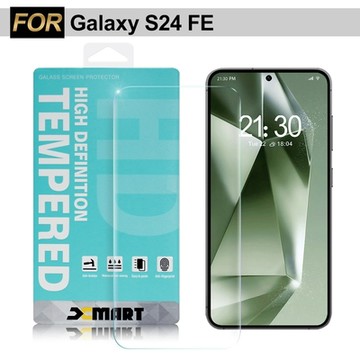 Xmart for Samsung Galaxy S24 FE 薄型 9H 玻璃保護貼-非滿版