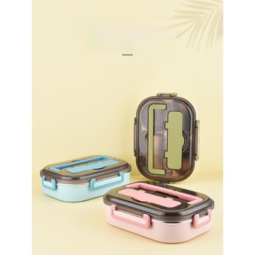 富爾興飯盒上班族304不銹鋼飯盒四格分格保溫大容量學生專用餐盒