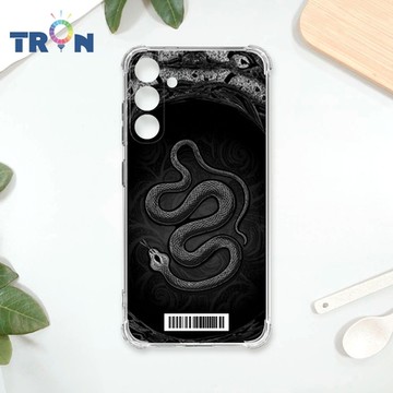 TRON 三星 A15 5G 黑白蛇圖騰 四角防摔載具殼 軟殼 手機殼