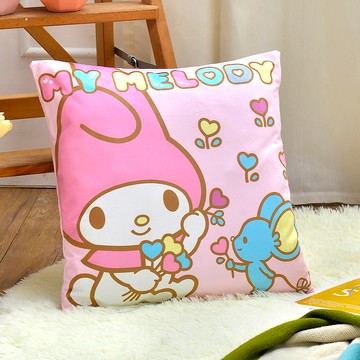 義大利Fancy Belle《Sanrio-甜心美樂蒂》麂皮靠墊 45*45CM