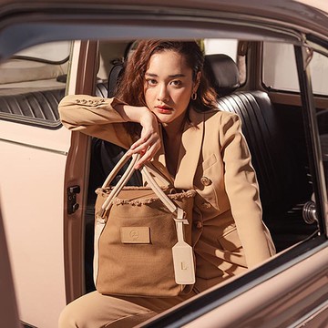 從黎明到黃昏波西米亞多路斜挎包 - 花生