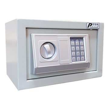 Patriot 愛國者電子密碼保險箱 操作簡單 圓弧開關方便開啟  銀色