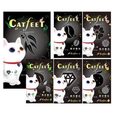 贈小禮物✨貓日常✨✨CatFeet 黑鑽貓砂系列強效除臭凝結礦物砂 10lb/4.5kg