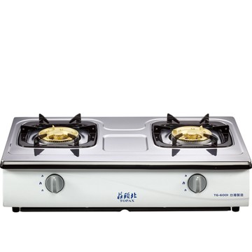 TOPAX 雙口《台爐》傳統安全瓦斯爐 TG-6001T(NG1) 送標準安裝(北北基不含三峽/鶯歌/林口.其他地區請洽02-25712550)
