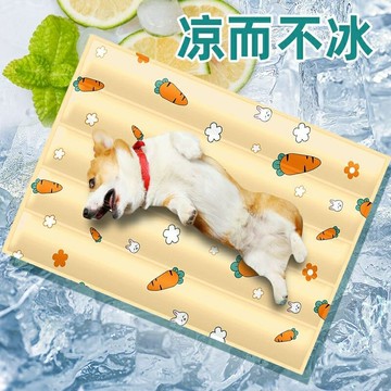 寵物涼席 寵物冰墊 寵物床寵物冰墊夏天狗狗睡墊涼席貓咪夏季冰涼墊耐抓冰窩降溫貓墊子防滑