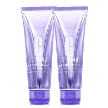 【CLINIQUE倩碧】紫晶二合一洗卸泡沫慕絲(慕斯)125ml*2 (正統公司貨)