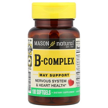 Mason Natural, B 複合物，100 粒軟凝膠