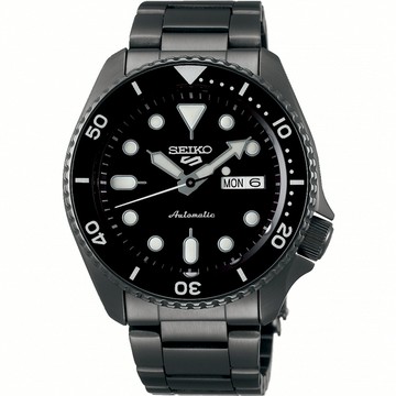 SEIKO 精工 5 Sports 系列潮黑機械錶 4R36-07G0SD(SRPD65K1)-黑/42.5mm