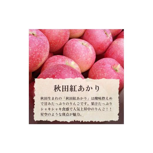 ふるさと納税 秋田県 鹿角市 《 先行予約 》令和6年産 訳あり 秋田県鹿角産りんご 家庭用 「 秋田紅あかり 」 2.5kg （5〜8玉入）●2024年11…