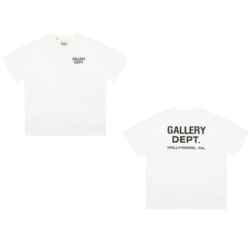 Gallery Dept. 美式潮牌高街華夫格基礎Logo短袖T恤寬松休閑男女